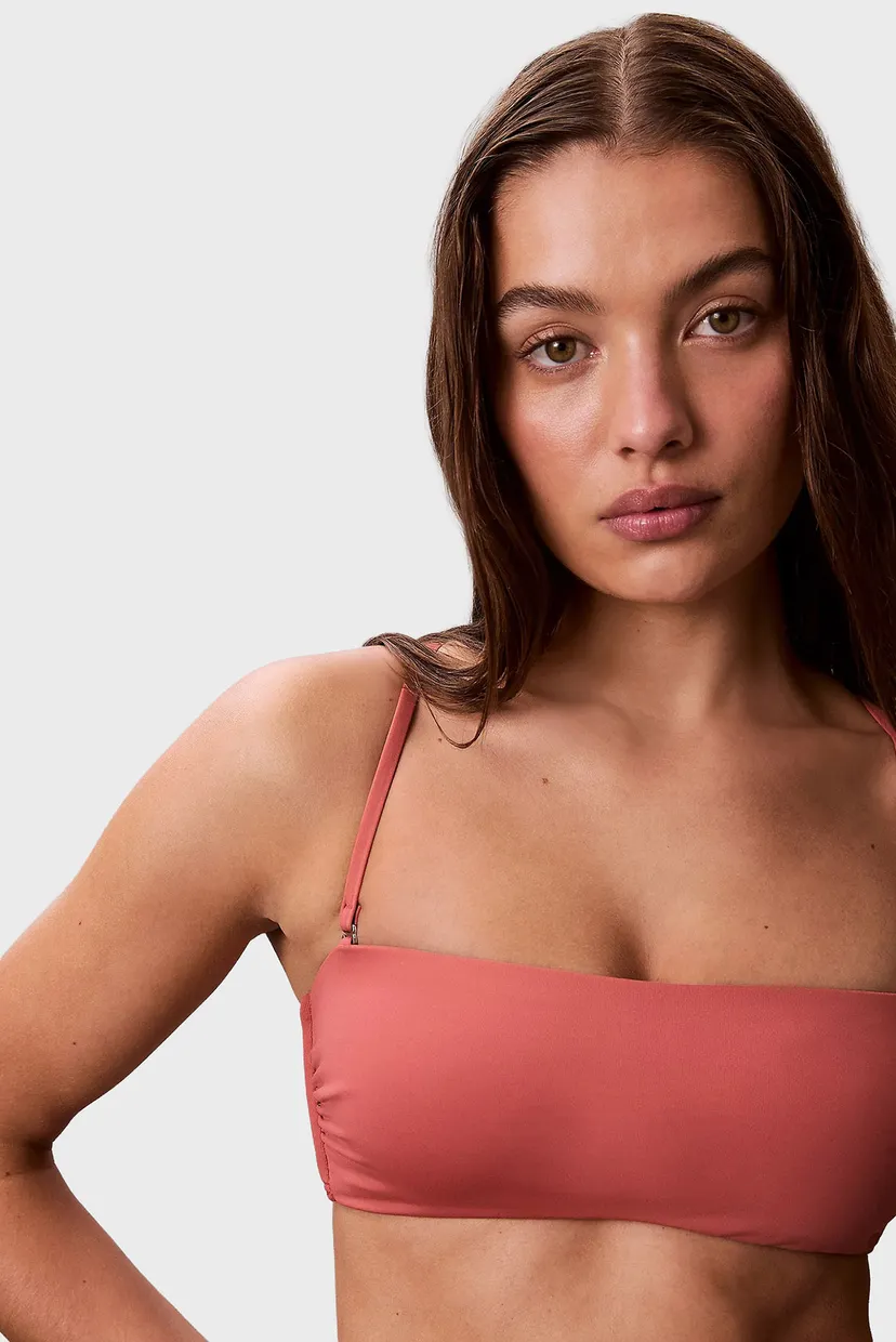Женский коралловый лиф от купальника BANDEAU- RP 6