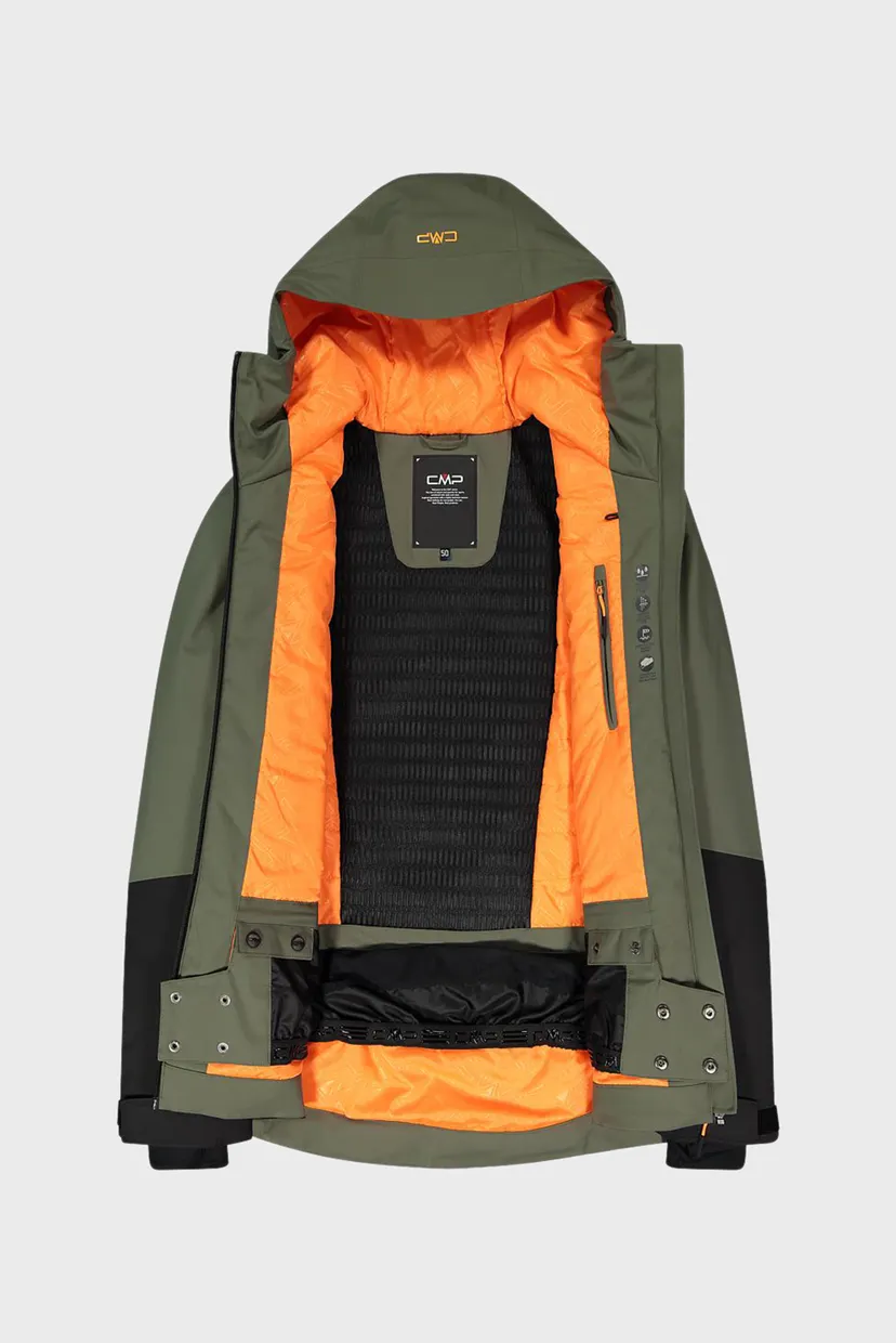 Чоловіча оливкова лижна куртка FIX HOOD TWILL 3
