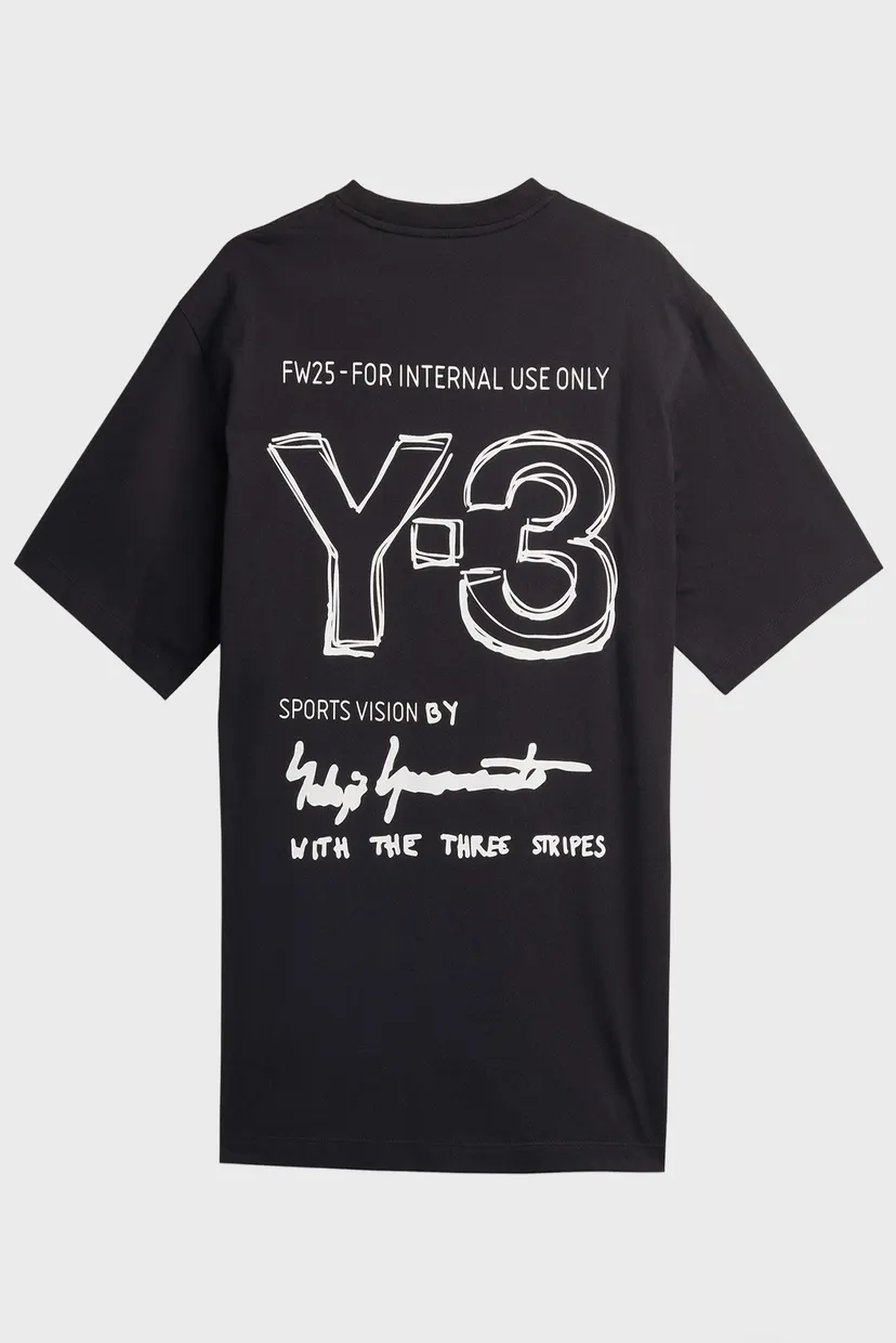 Чорна футболка Y-3 Short Sleeve (унісекс) 9
