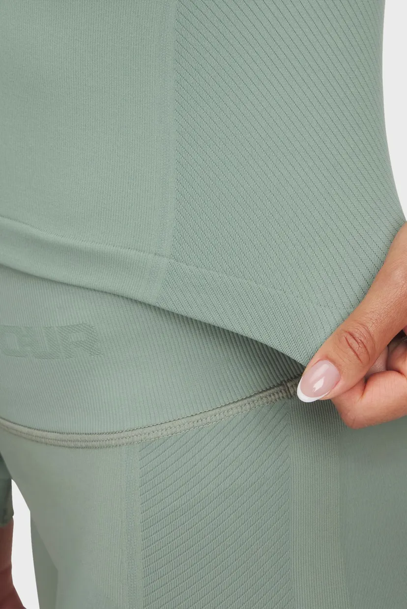 Жіночий м'ятний лонгслів UA Vanish Seamless LS 3