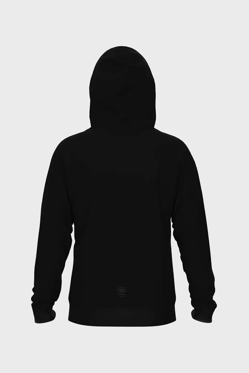 Мужское черное худи BRUSHED SWEAT LOGO 4