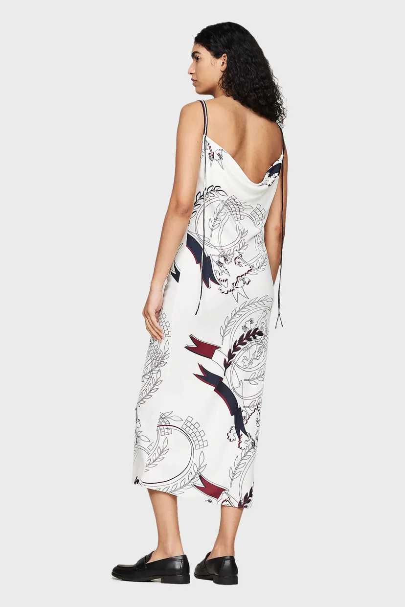 Жіноча біла сукня з візерунком THC SLICED CREST SLIP DRESS 3