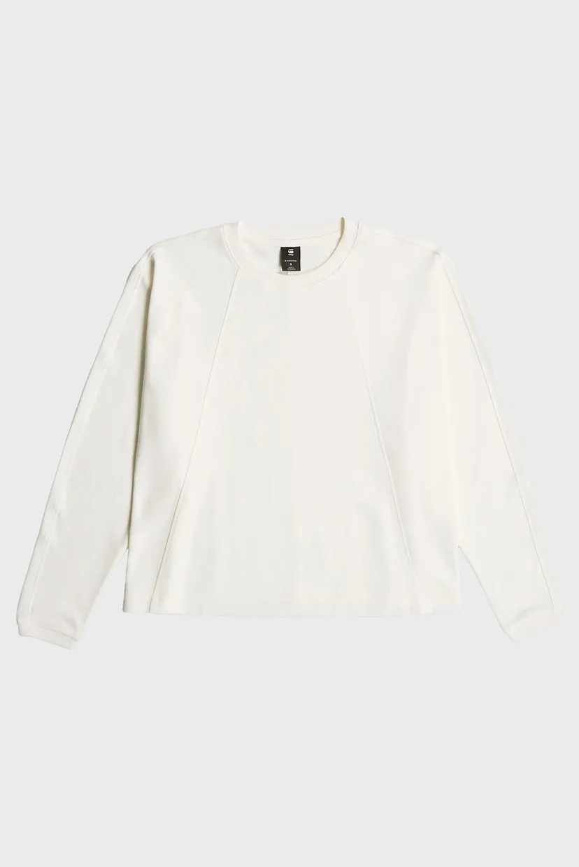 Жіночий білий лонгслів A line oversized 6