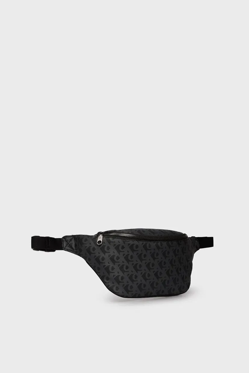 Мужская черная поясная сумка с узором MATTE AOP SQ WAISTBAG 3