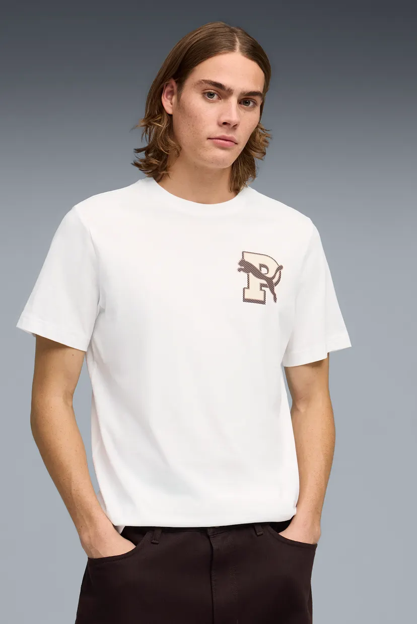 Мужская белая футболка Graphic Varsity Tee Men 3