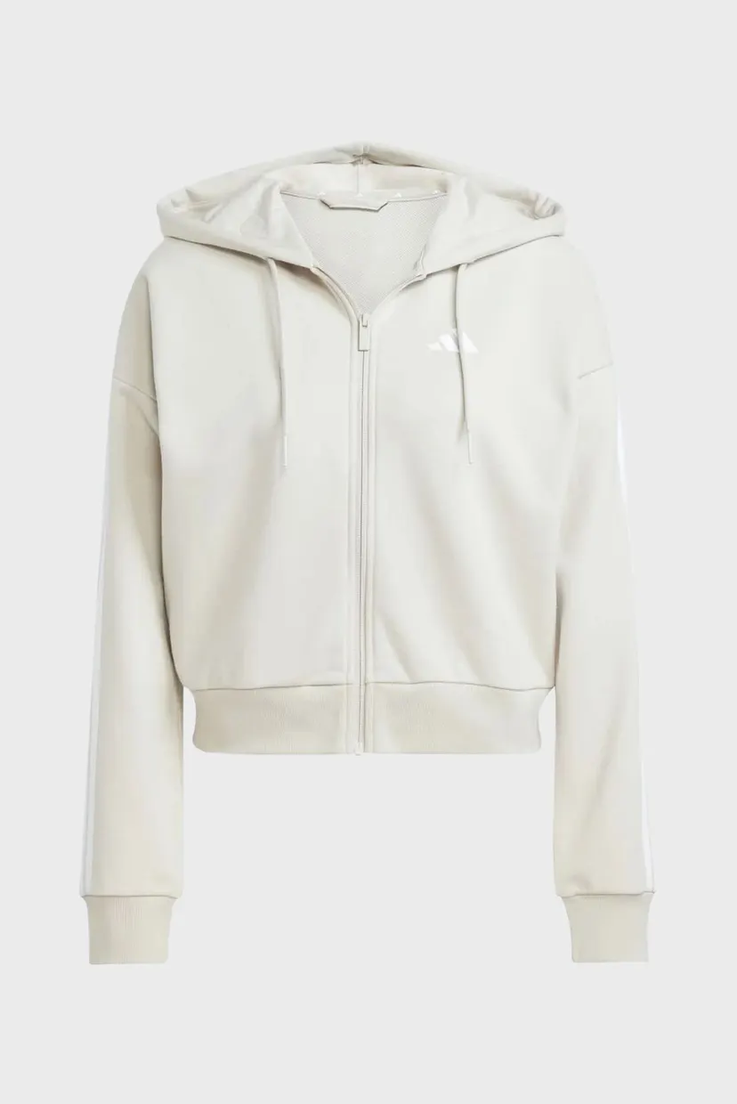 Женское бежевое худи Essentials 3-Stripes French Terry 6