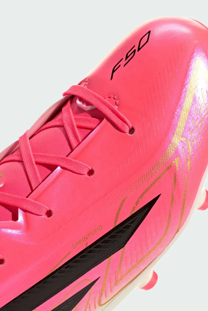 Детские розовые бутсы F50 HYPERFAST LEAGUE Firm Ground Football Kids 8