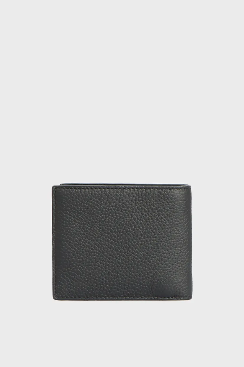 Мужской черный кожаный кошелек HUDSON BILLFOLD 4