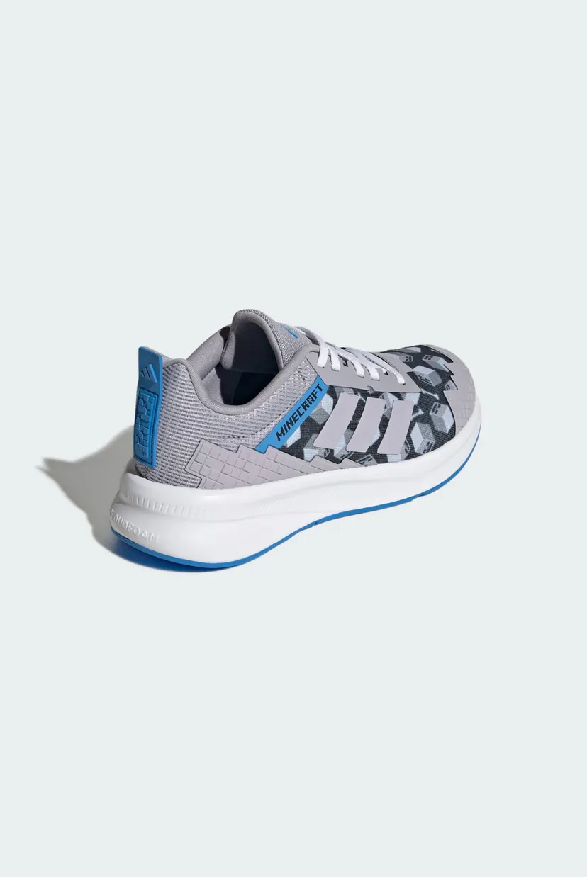 Детские серые кроссовки ADIDAS MINECRAFT FORTARUN 4.0 JUNIOR 5