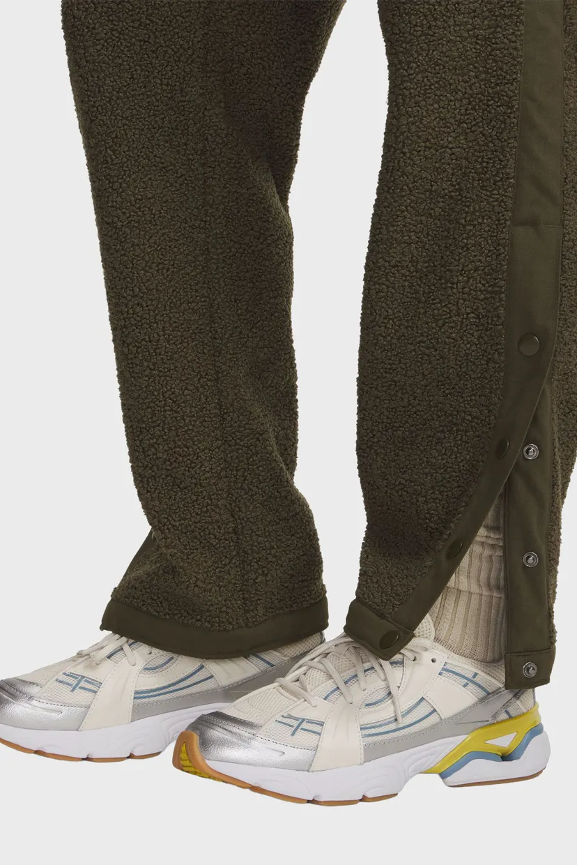 Жіночі оливкові спортивні штани UA High Pile Fleece Pants 4