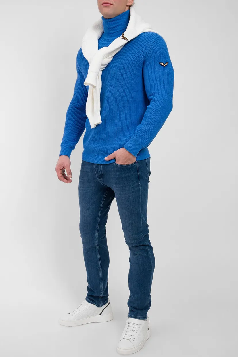 Чоловічий синій гольф 6