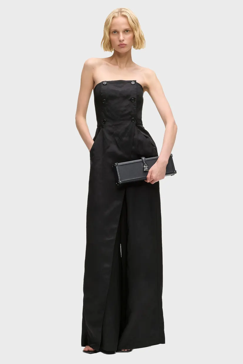 Жіночий чорний комбінезон TAILORED 4