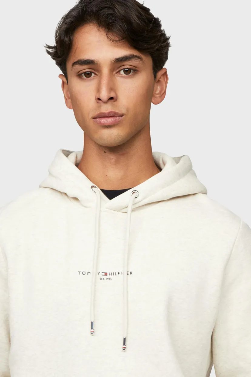 Чоловіче бежеве худі TOMMY LOGO TIPPED 4