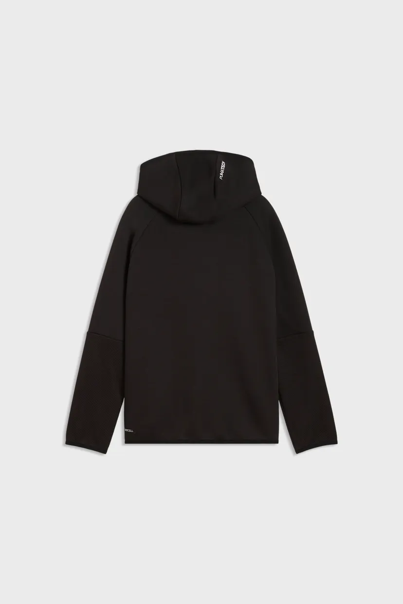 Детское черное худи PUMATECH Elevated Full-Zip Hoodie Youth 5