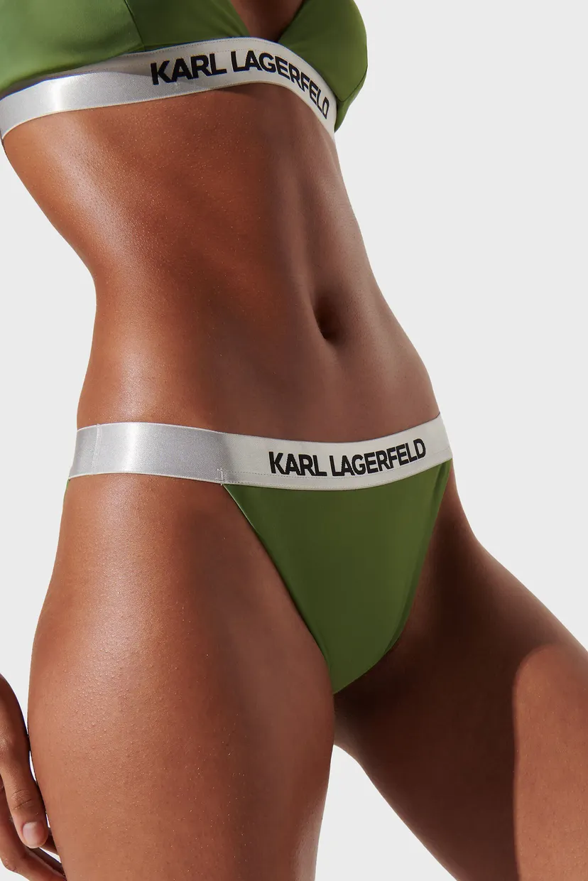 Жіночі зелені трусики від купальника LOGO BIKINI BOTTOM W/ ELASTIC 4