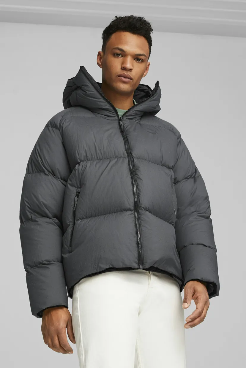 Мужская темно-серая куртка Classics Oversized Down Jacket PUMA