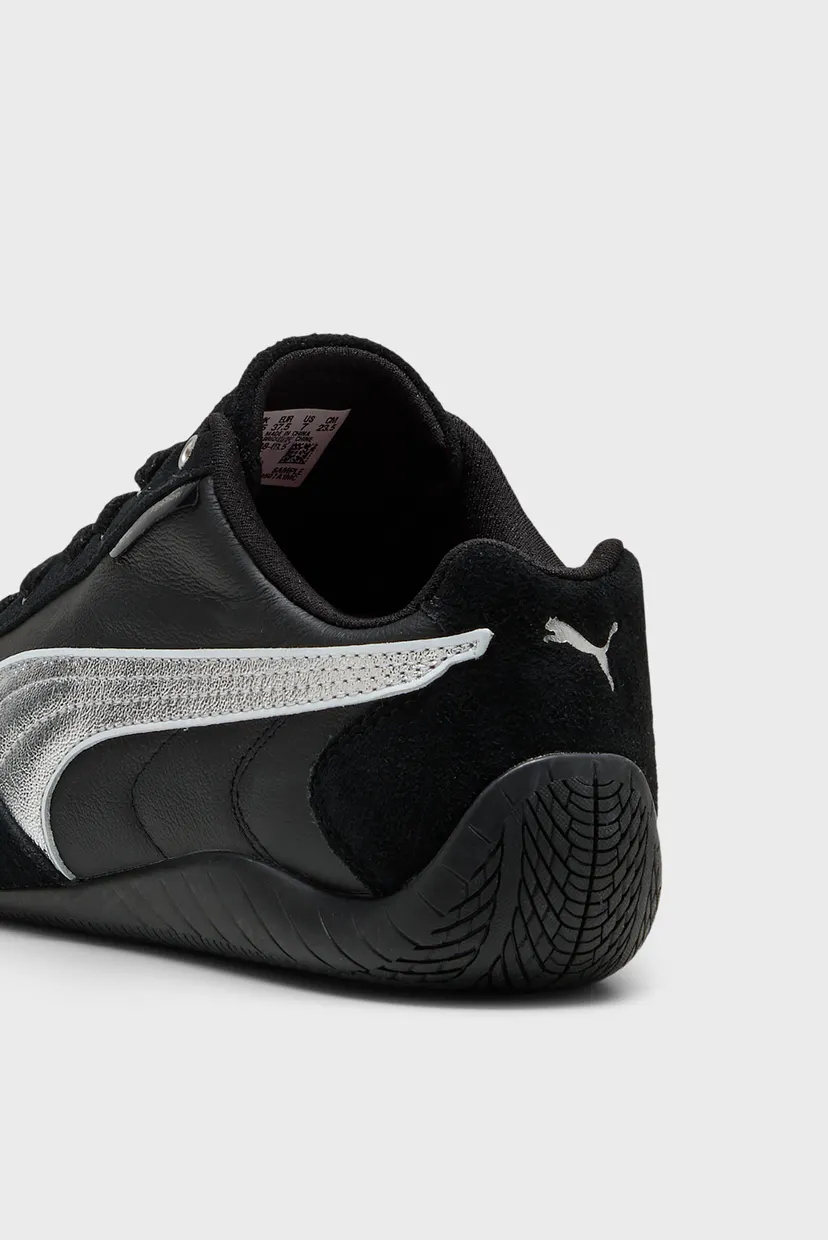 Жіночі чорні шкіряні кросівки Scuderia Ferrari HP Speedcat Sneakers Women 5
