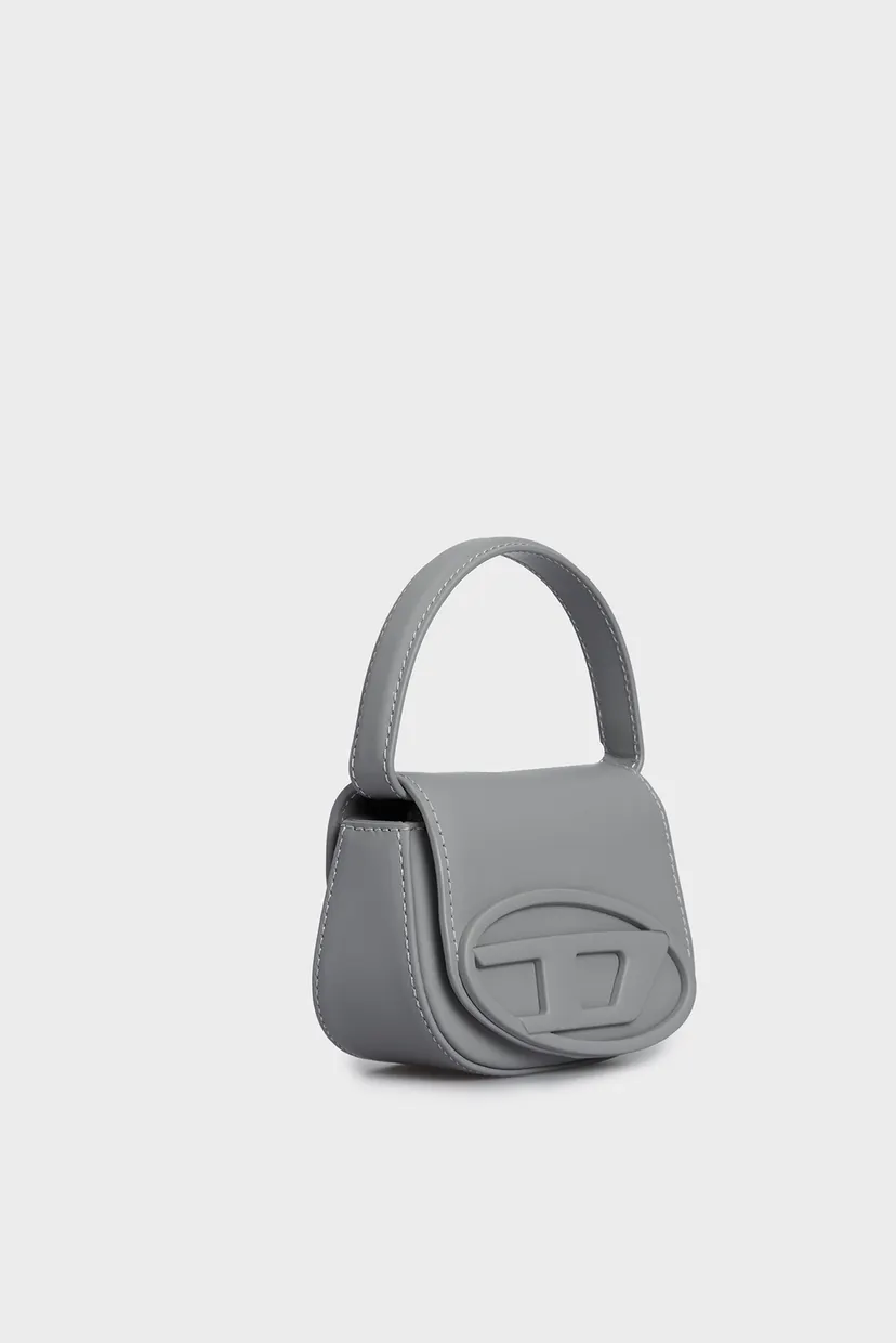 Женская серая кожаная сумка 1DR Diesel X08709 P6248 — MD-Fashion