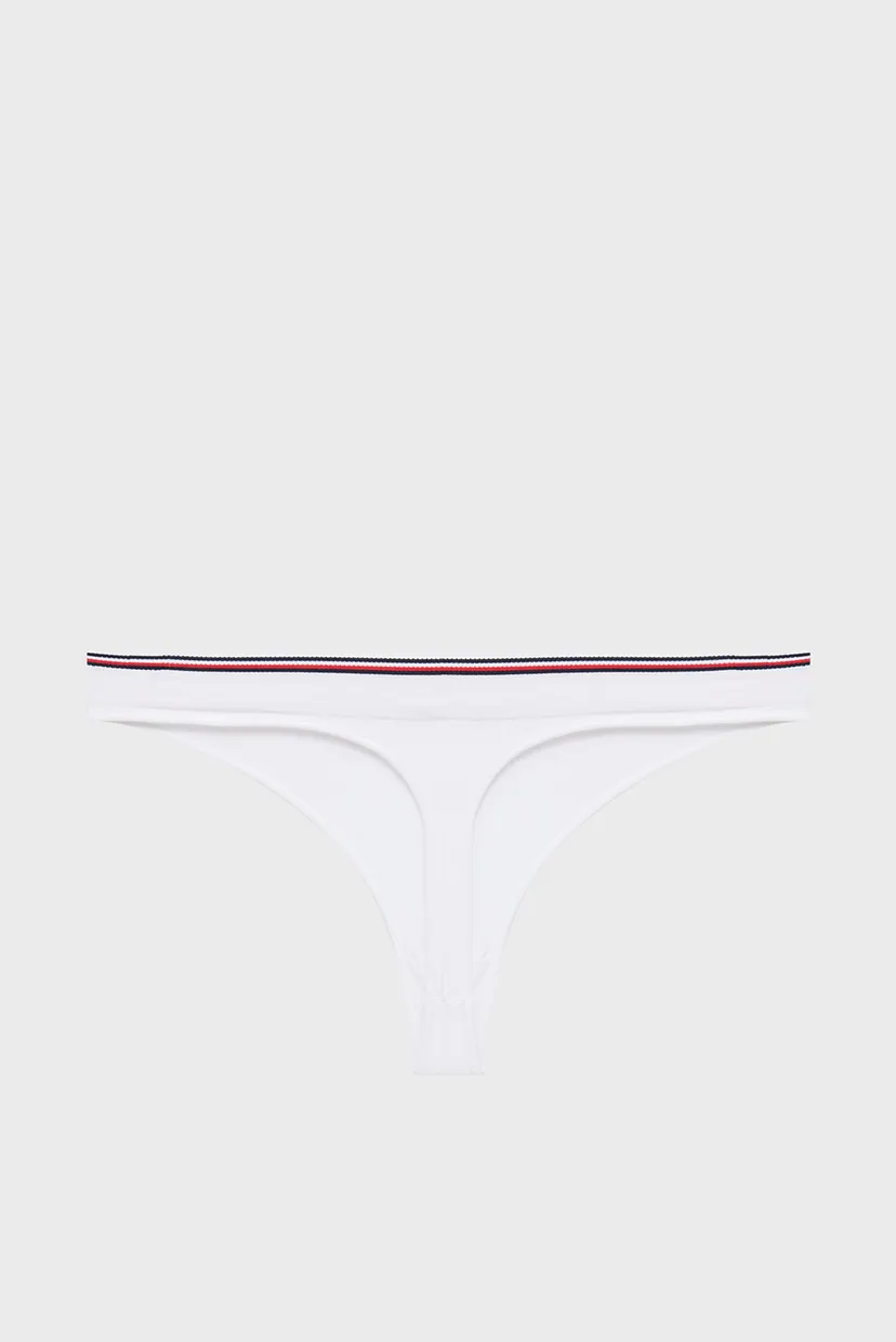 Женские белые трусики THONG 6