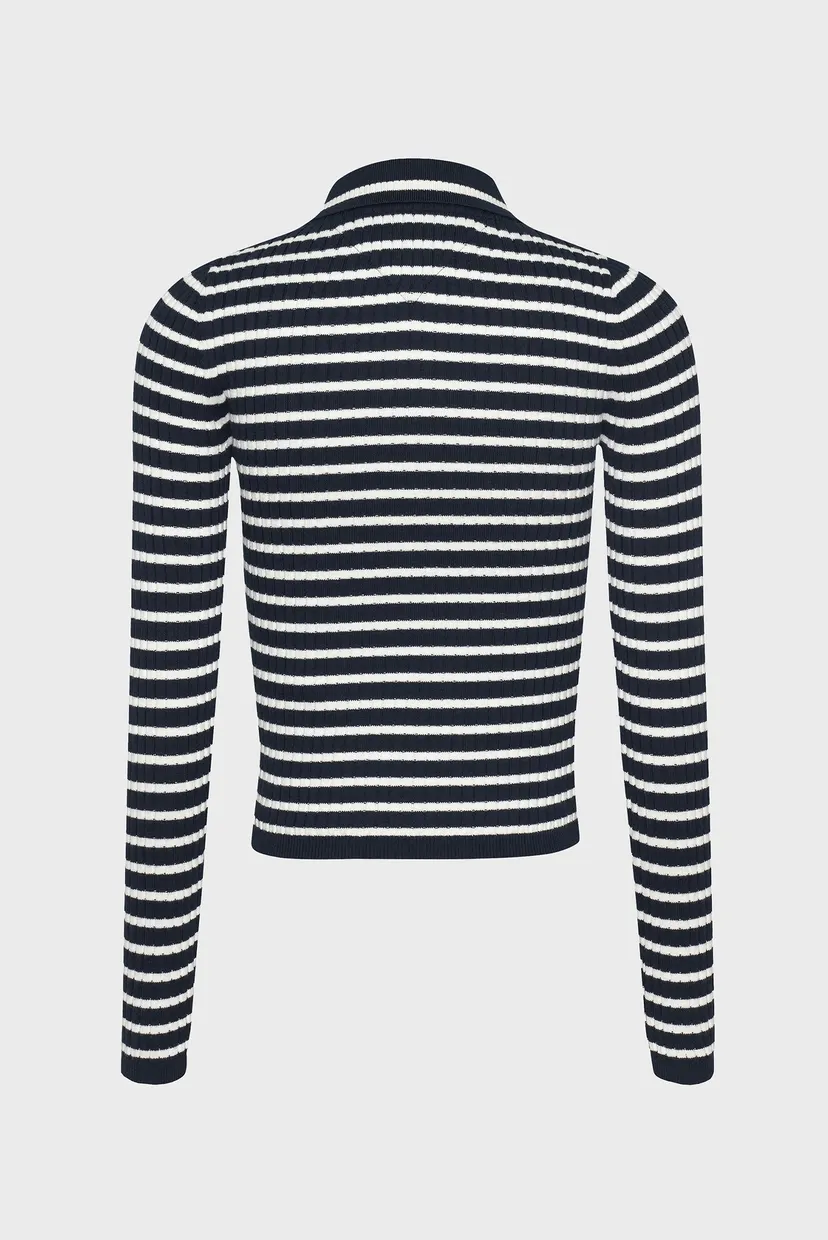 Жіноче поло у смужку TJW ESSENTIAL LS POLO 7