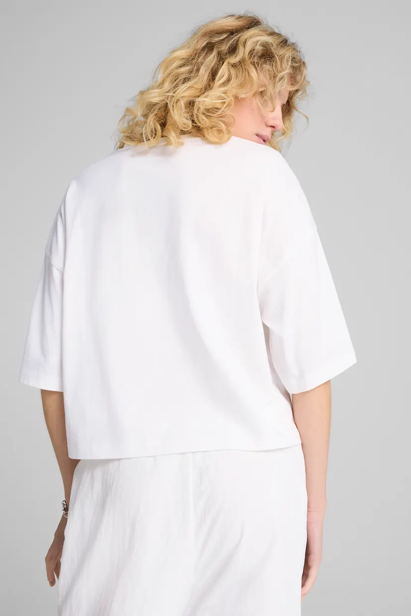 Жіноча біла футболка WARDROBE ESS Oversized Short Tee Women 3