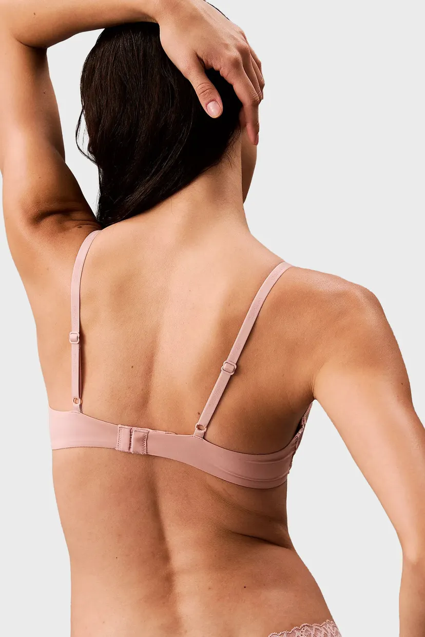 Женский розовый бюстгальтер PUSH UP PLUNGE 4