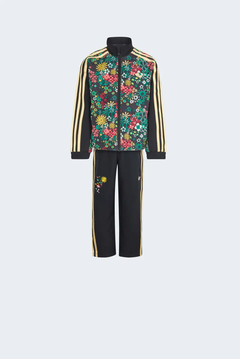Дитячий чорний спортивний костюм з візерунком (кофта, штани) adidas Originals x Liberty London 6