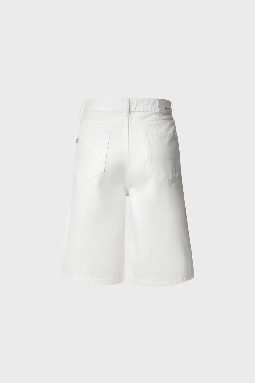 Жіночі білі джинсові шорти BERMUDA SHORT UHW WHT 6