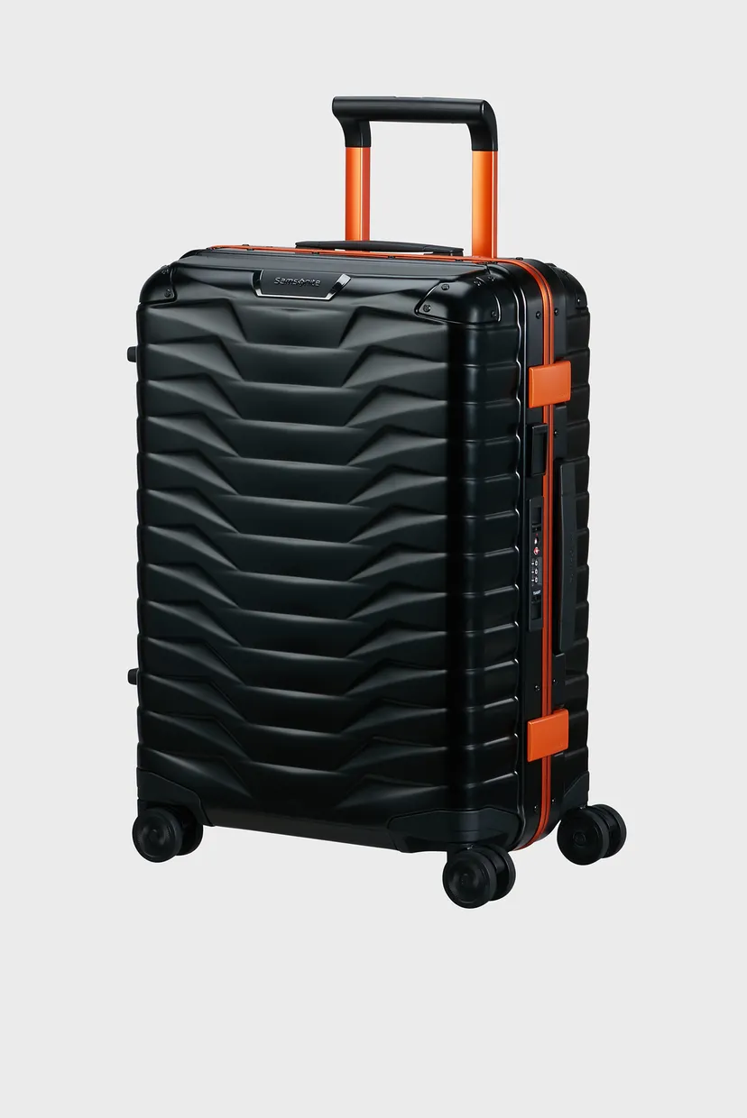 Чорна валіза 55 см PROXIS ALU GRAPHITE/APRICOT 3