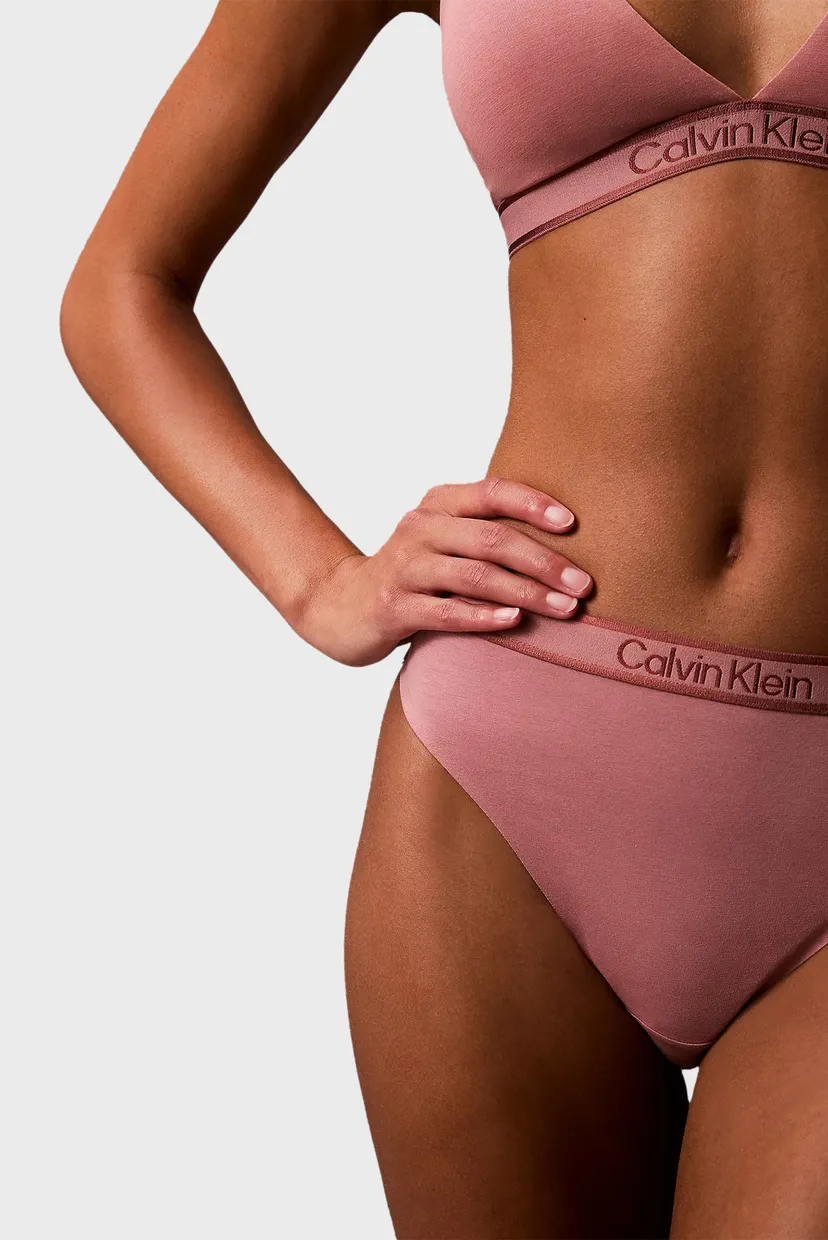 Женские розовые трусики THONG 5
