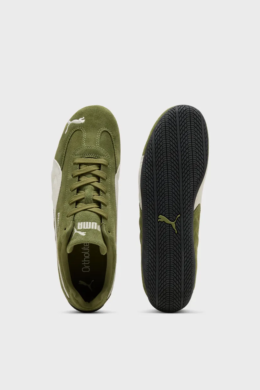 Зеленые замшевые кроссовки Speedcat OG Unisex 4
