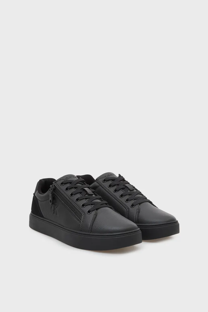 Чоловічі чорні шкіряні снікерси CLASSIC CUP LACEUP ZIP 3