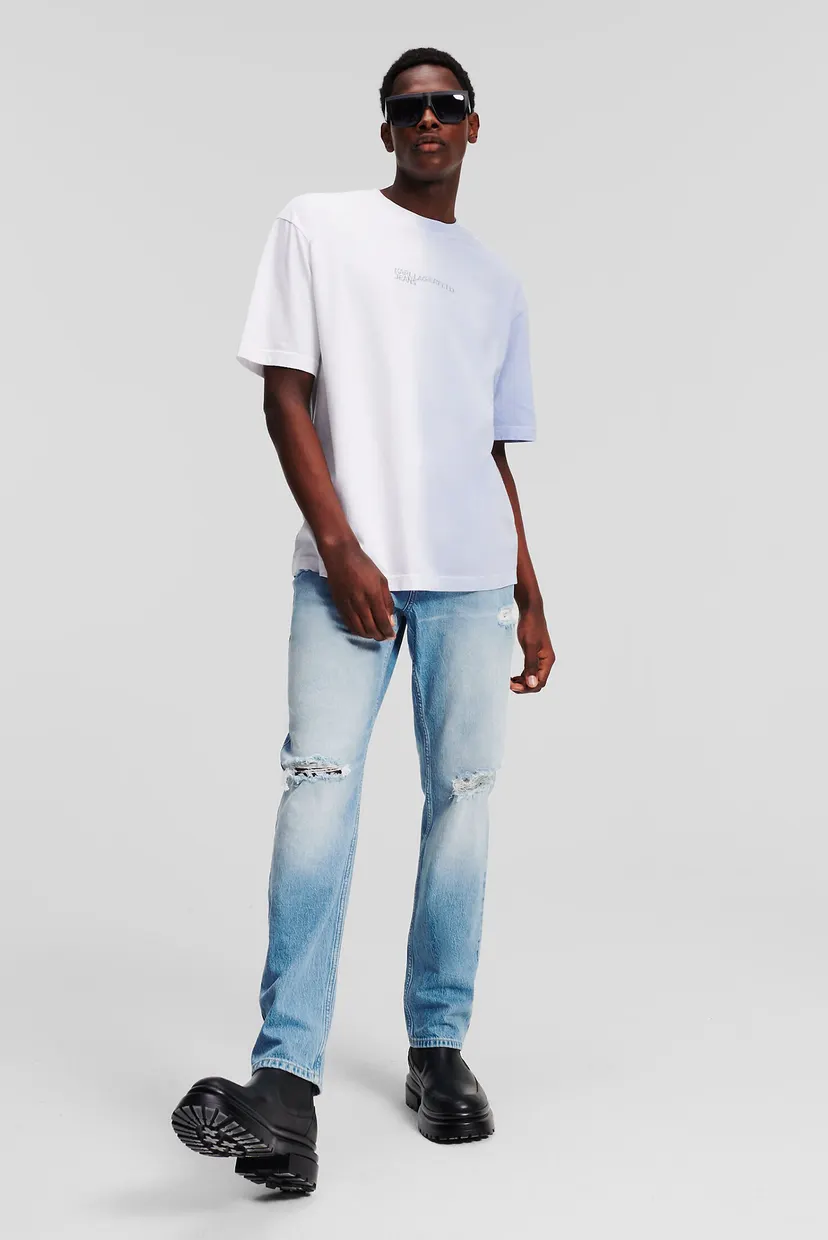 Мужские голубые джинсы KLJ TAPERED DENIM 4