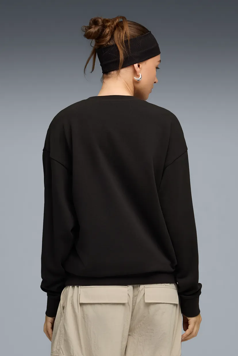 Женский черный свитшот Essentials Elevated Crew Neck Sweatshirt Women 3