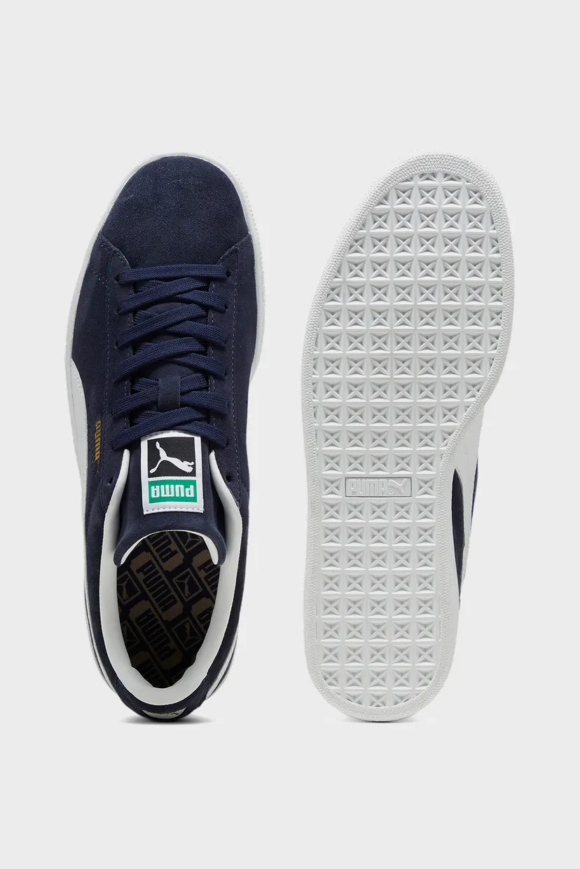 Темно-сині замшеві снікерси Suede Classic Sneakers Unisex 4