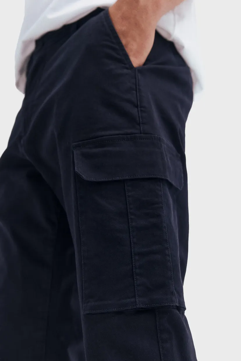 Мужские темно-синие карго Slim Fit 5