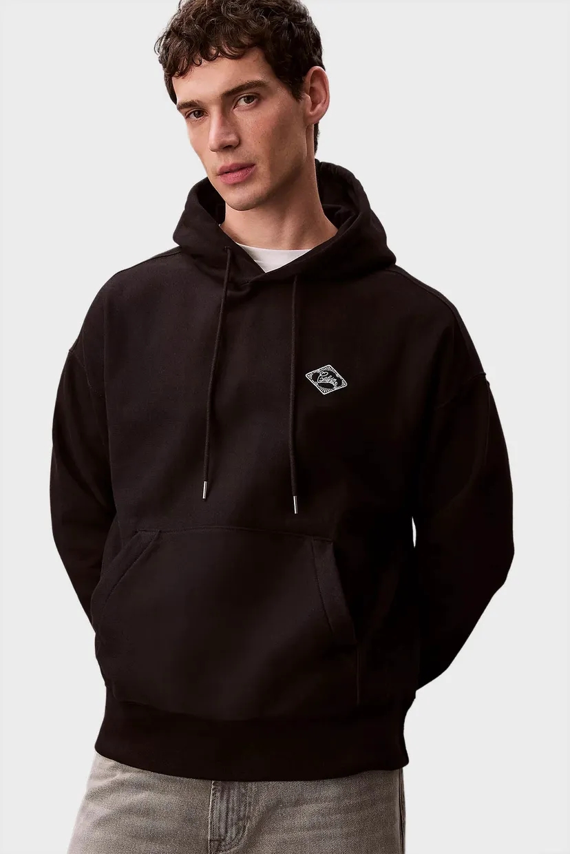 Чоловіче чорне худі LS PREMIUM FLEECE MATCHBOX HOODI 6