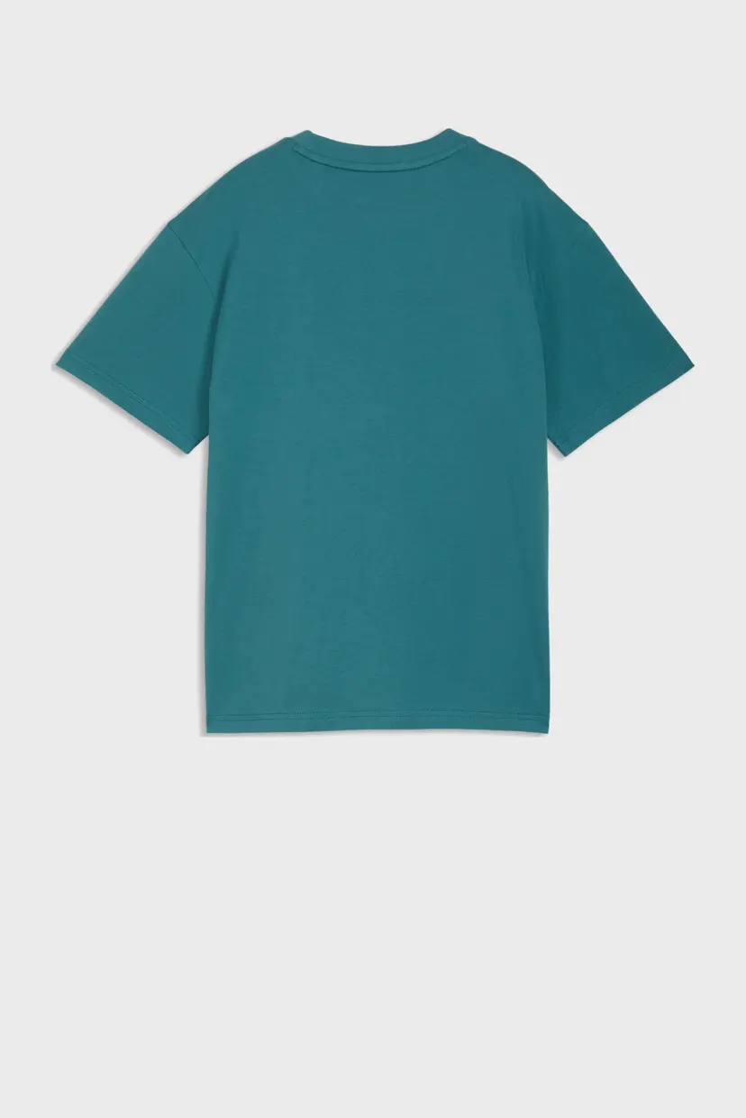 Детская бирюзовая футболка ESS Small No. 1 Logo Relaxed Tee Youth 5