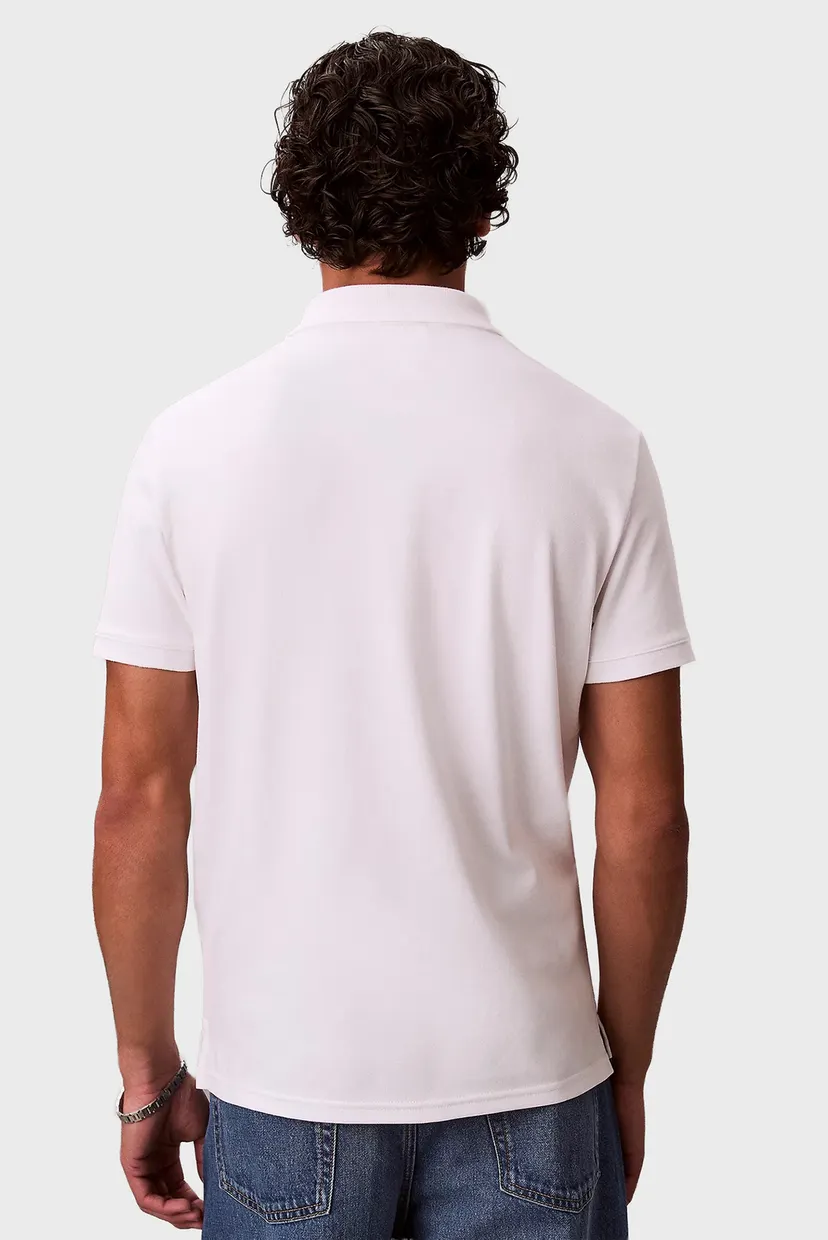 Чоловіче біле поло SLIM REFINED 3