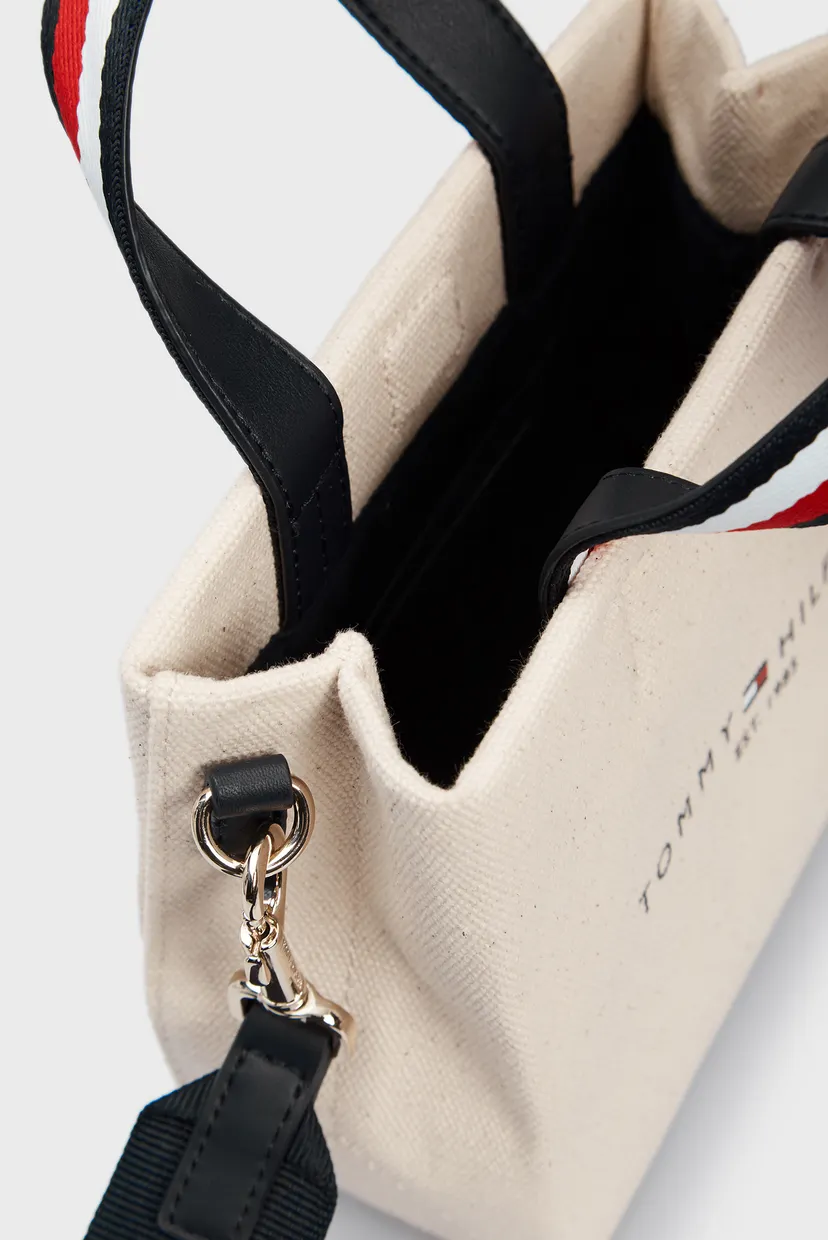 Жіноча бежева сумка TOMMY SHOPPER MICRO TOTE CANVAS 5