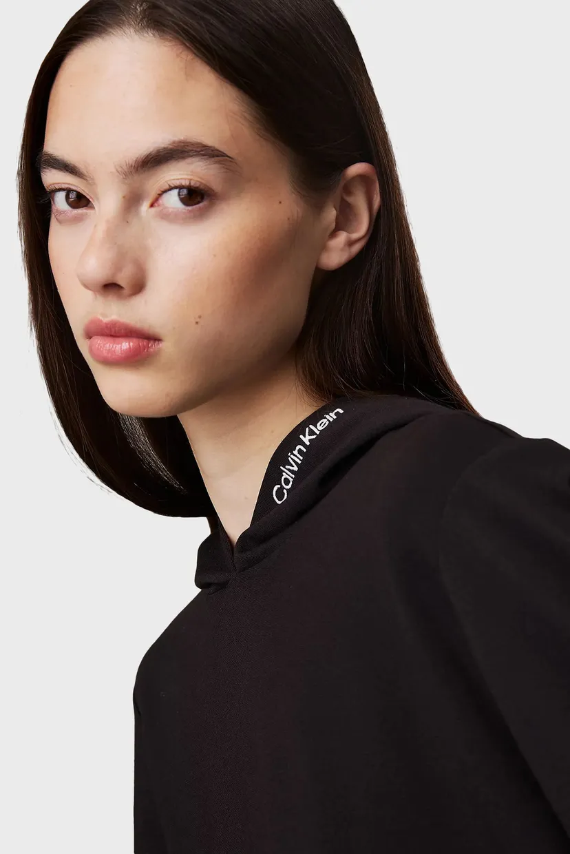 Жіноче чорне худі LOGO ELASTIC MILANO HOODIE 4