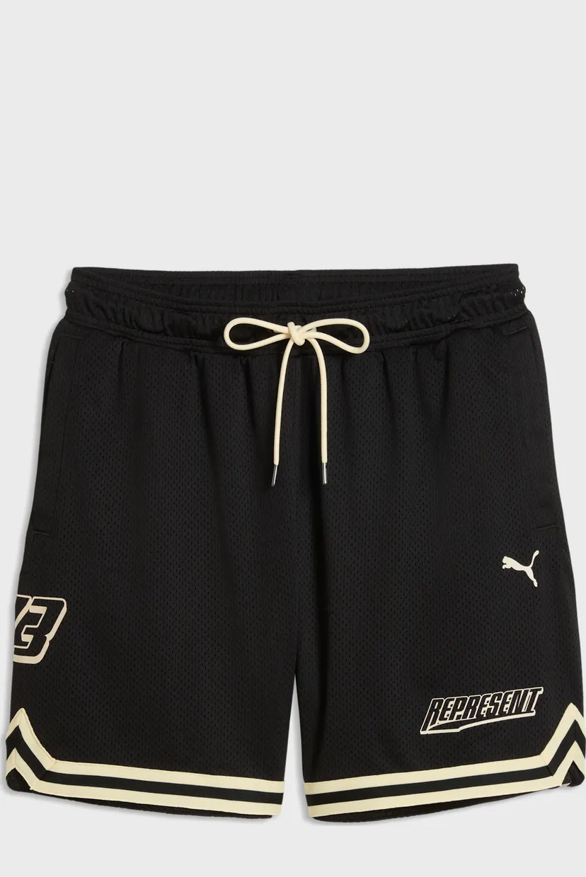 Мужские черные шорты PUMA x REPRESENT Oversized Shorts Men 6