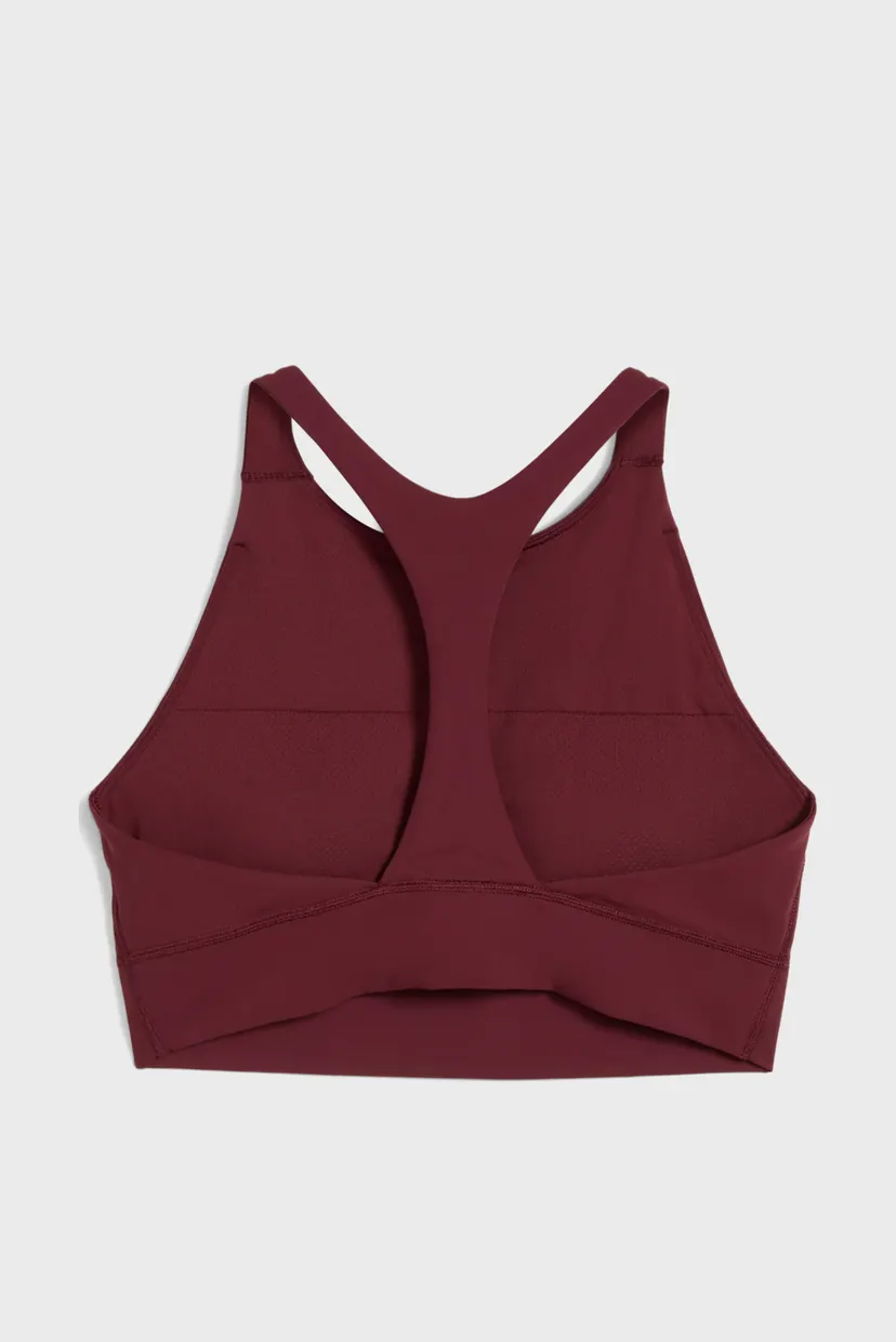Женский бордовый топ PUMA x HYROX SHAPELUXE High Neck Bra Women 8