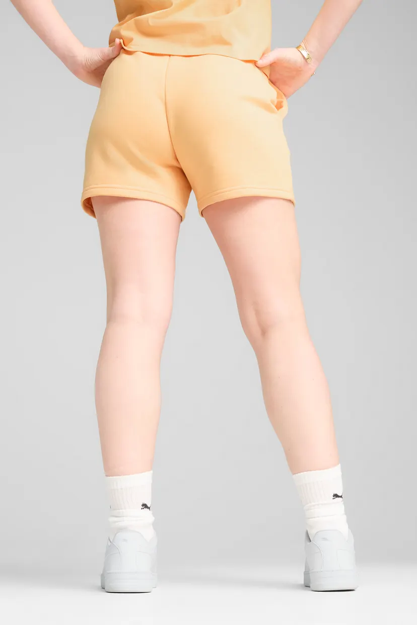 Женские персиковые шорты ESS Small No. 1 Logo 5'' High-Waist Shorts Women 3