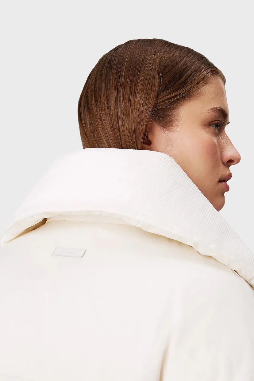 Жіночий білий пуховик MW PADDED SATIN COAT 4