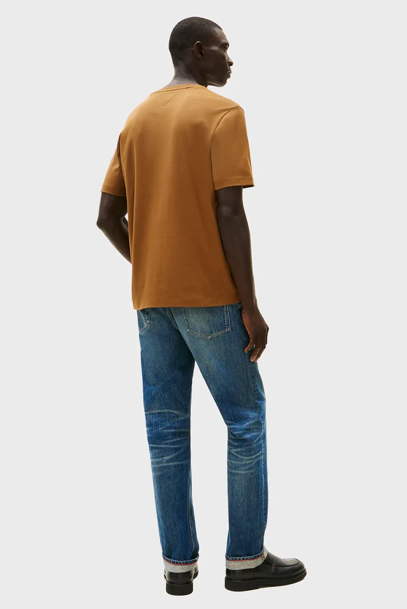 Мужская рыжая футболка LIGHT INTERLOCK TEE 3