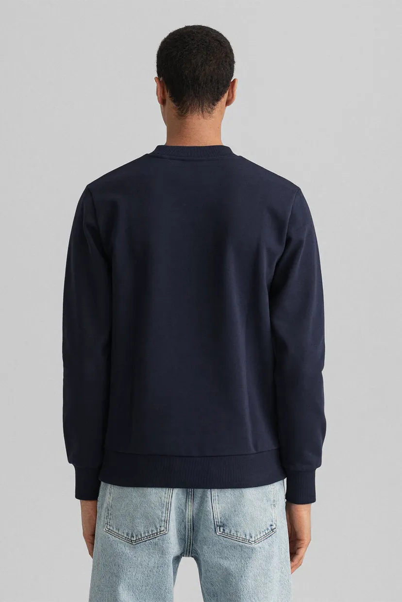 Мужской темно-синий свитшот REG TONAL SHIELD C-NECK 3
