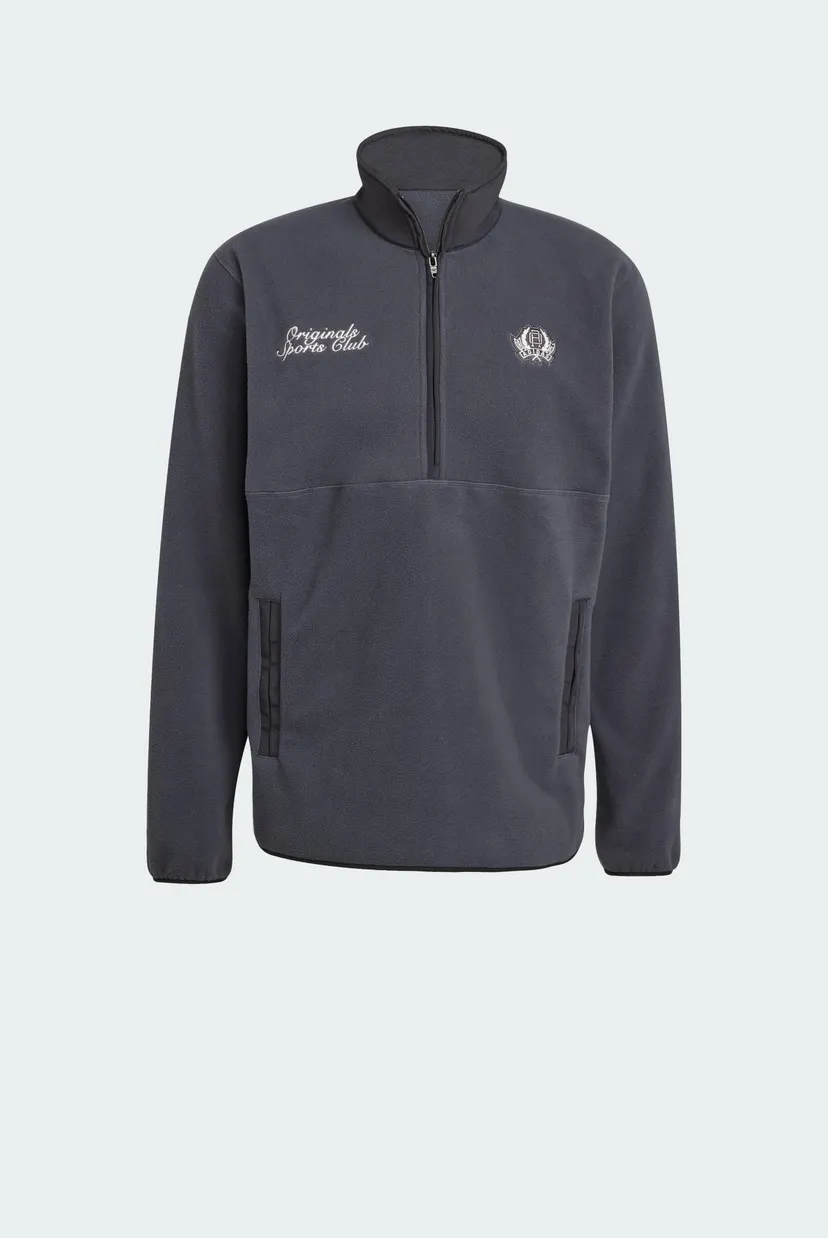 Мужская темно-серая спортивная кофта Regular Polar Fleece Quarter-Zip 6