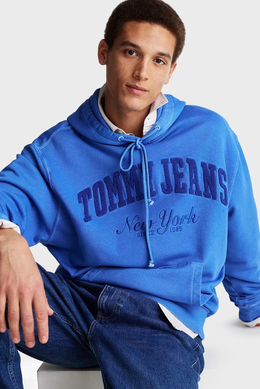 Чоловіче синє худі TJM RLX VINTAGE VARSITY HOODIE 4
