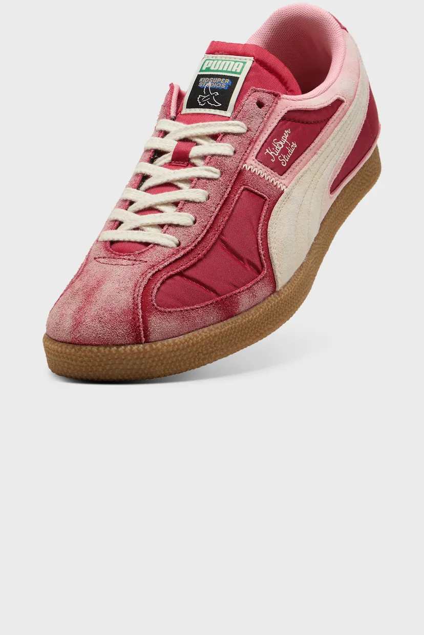 Малиновые кроссовки PUMA x KIDSUPER Brasil Panels Sneakers Unisex 6
